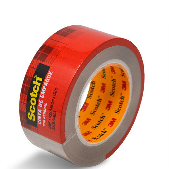 Cinta de Empaque Scotch Canela de 48mm x 100m - 1 pieza