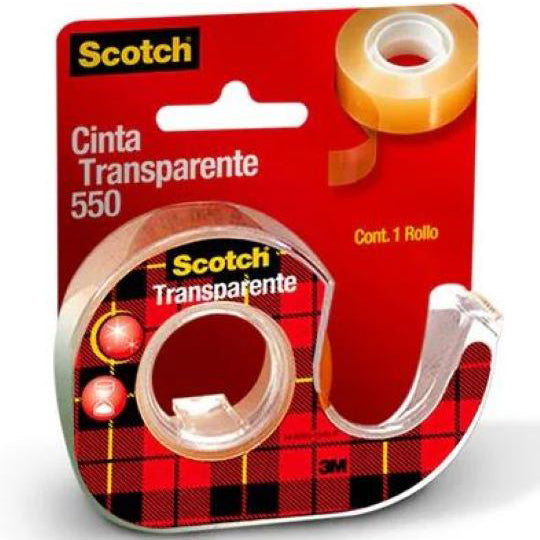 Cinta Transparente Scoth de 12mm x 33m - 1 piezas