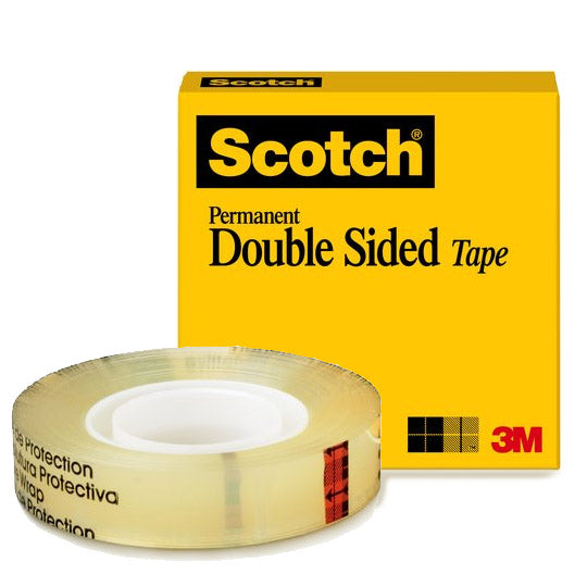 Cinta Adhesiva Doble Cara Scoth Transparente de 12.7mm x 32.9m - 1 pieza