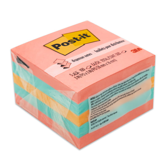 Block de Notas Adhesivas Post-it, Surtido Neón - Block con 500 Notas