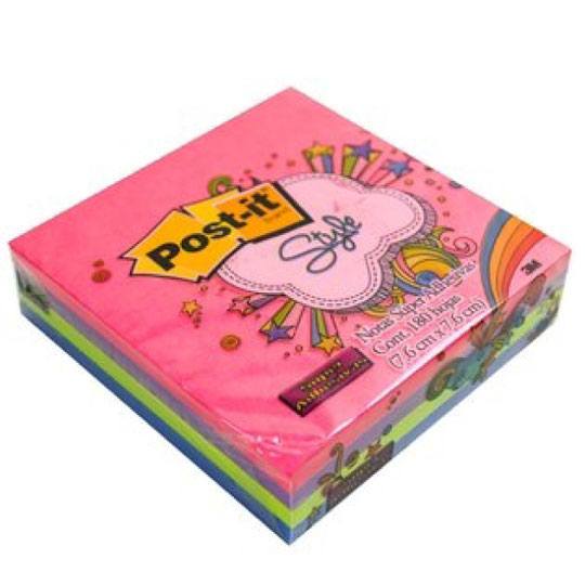 Block de Notas Adhesivas Post-it, Surtido Neón - Block con 180 Notas