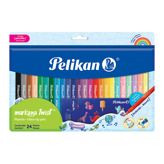 Markana Twist PELIKAN colores surtidos - 24 piezas