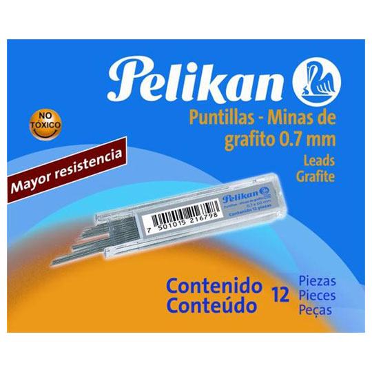 Puntillas PELIKAN 0.7 MM - 1 tubo con 12 puntillas