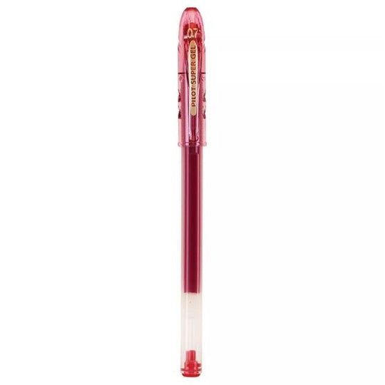 Bolígrafo Super Gel Punto Mediano, Rojo - 1 Pieza