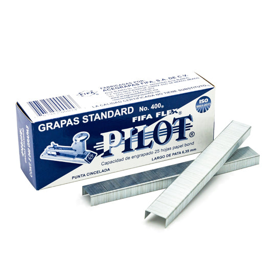 Grapas Estándar Mod.400 PILOT FIFA 26/6 (6 mm) - caja con 5040 grapas