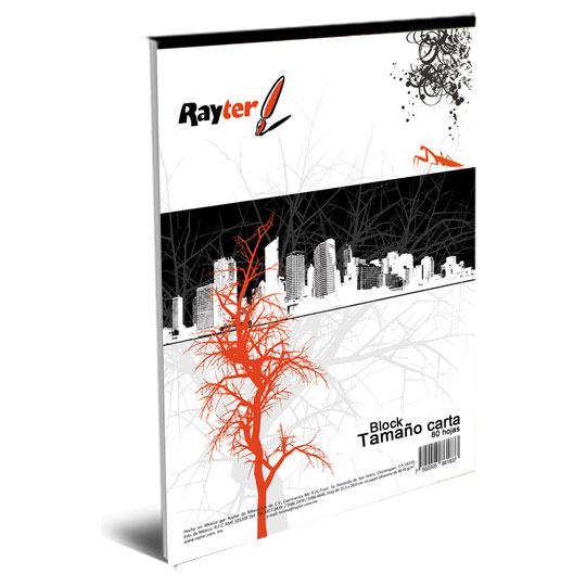Block tamaño carta RAYTER blanco 80 hojas