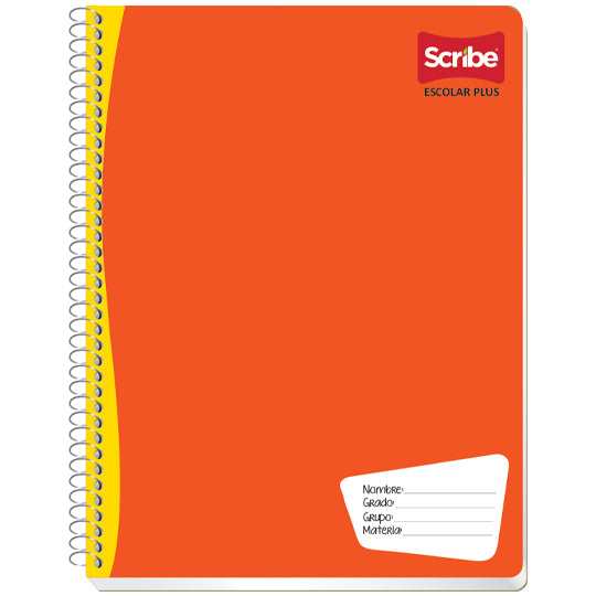 Cuaderno profesional escolar plus SCRIBE cuadro chico 5 mm 100 hojas
