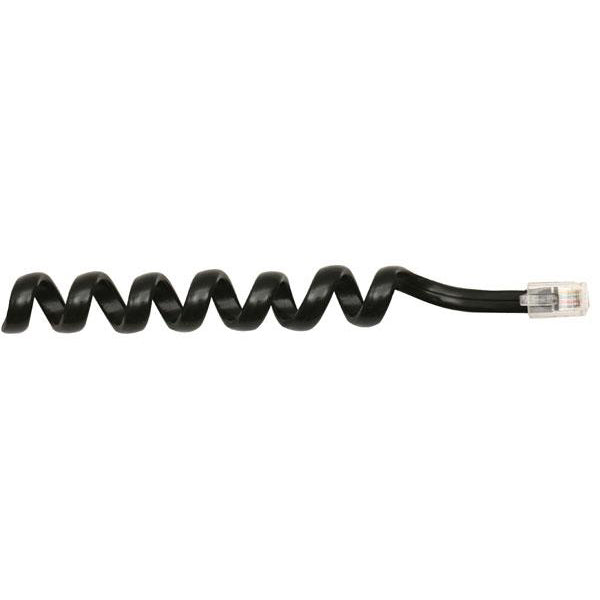 Cable espiral telefónico STEREN negro 10 piezas