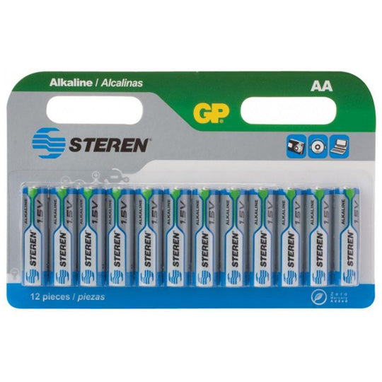 Pila alcalina AA STEREN blister - 12 pzas