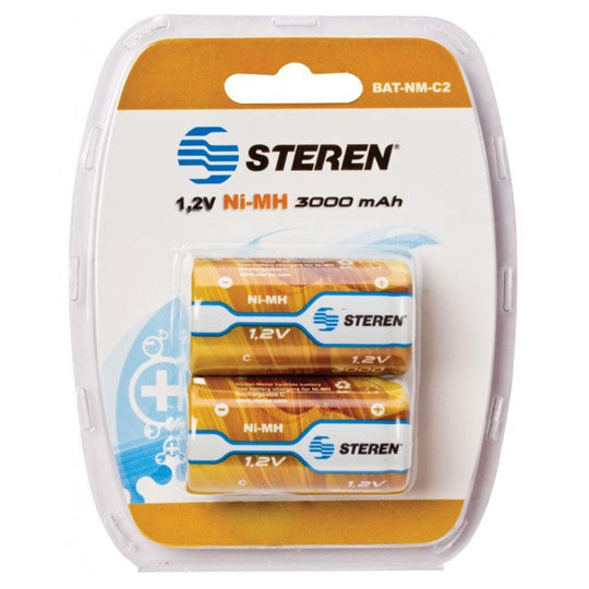 Pila recargable C STEREN blister - 2 piezas