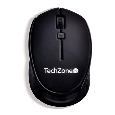 Mouse inalámbrico TZ19MOU01-INA Techzone, Negro