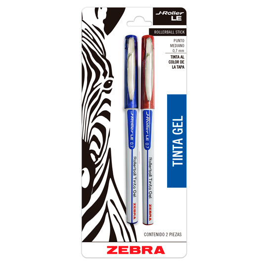 Bolígrafo Lm-j-roller Punto Mediano 0.7mm de Gel, Surtido - Paquete con 2 Piezas