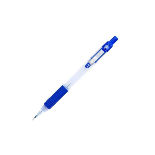 Lapicero Z-GRIP Semi-Transparente Punto 0.5mm, Azul - 1 Pieza