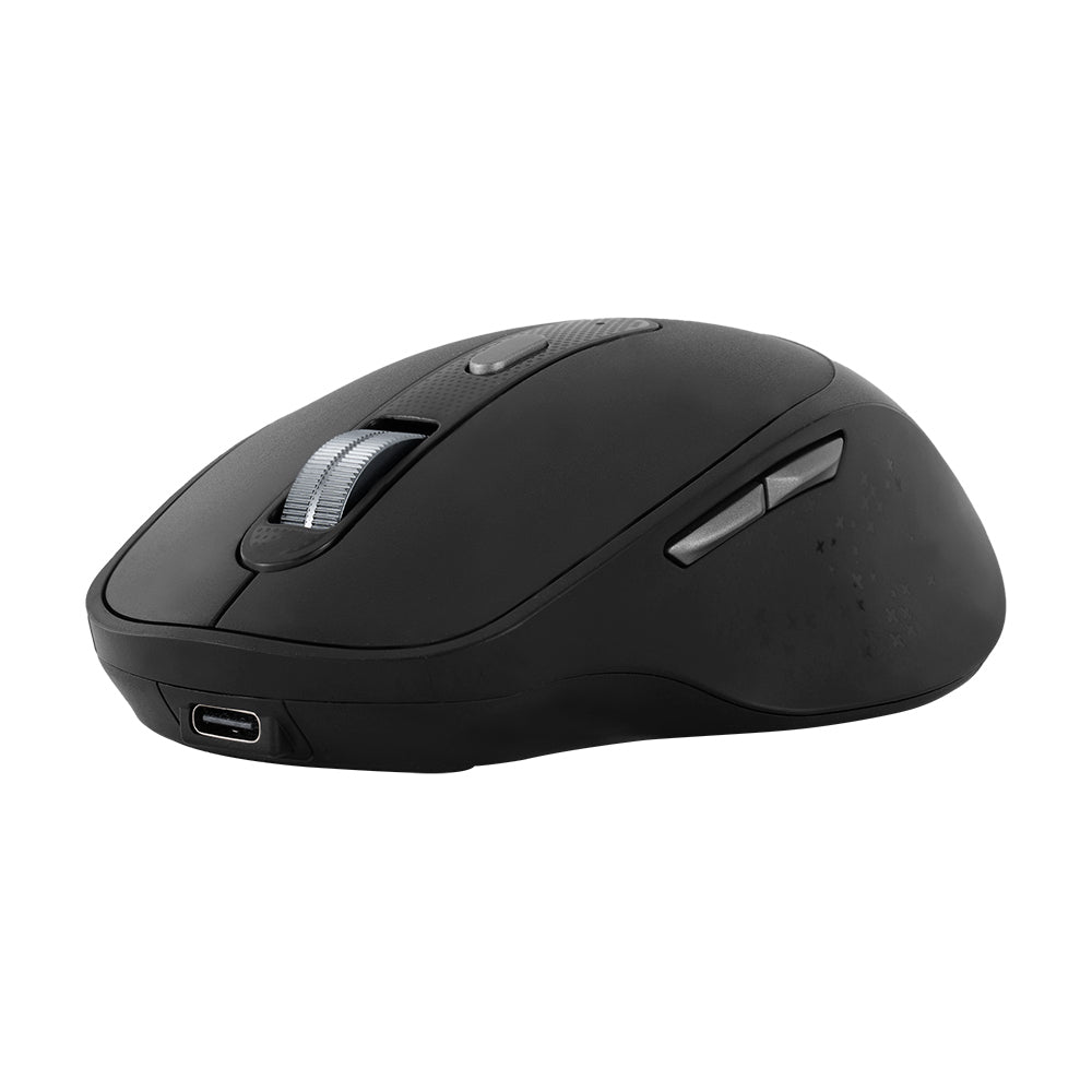 Mouse MO-450 Vorago, Inalámbrico, Bluetooth, Recargable Tipo C, Negro