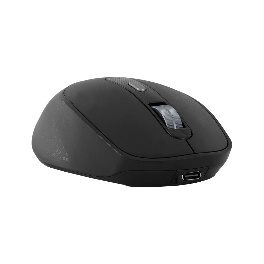 Mouse MO-450 Vorago, Inalámbrico, Bluetooth, Recargable Tipo C, Negro