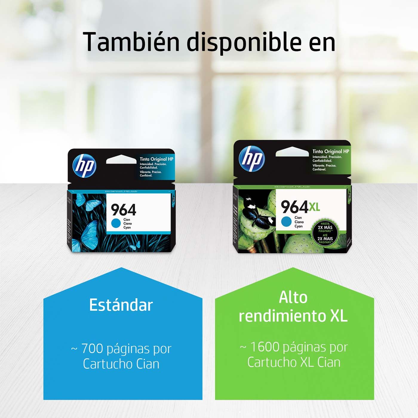 3JA50AL Cartucho HP 964 Cian Original, 700 Páginas