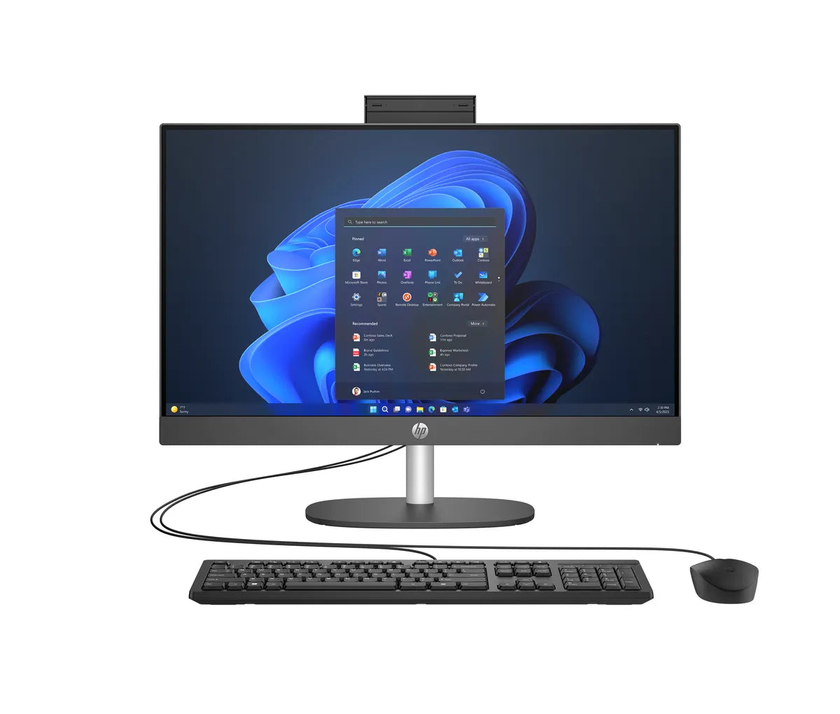 Todo En Uno HP ProOne 240 G10, 23.8" FHD, Intel Core i3 N300, RAM 8GB, SSD 256GB, Windows 11 Pro