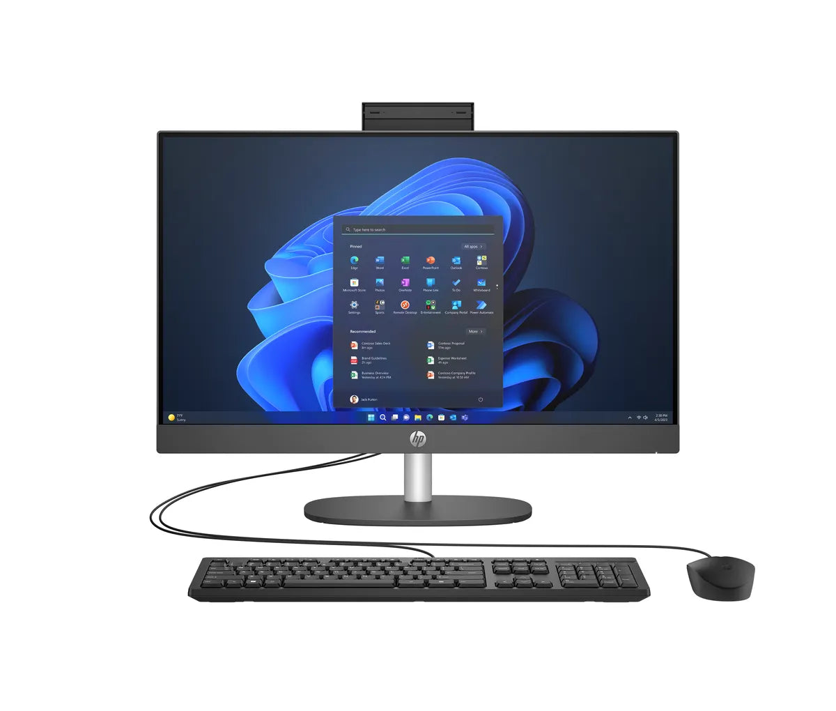 Computadora Todo en Uno HP ProOne 245 G10, 23.8" FHD, AMD Ryzen 3 7320U, Ram 8GB, 512SSD, Windows 11 Home