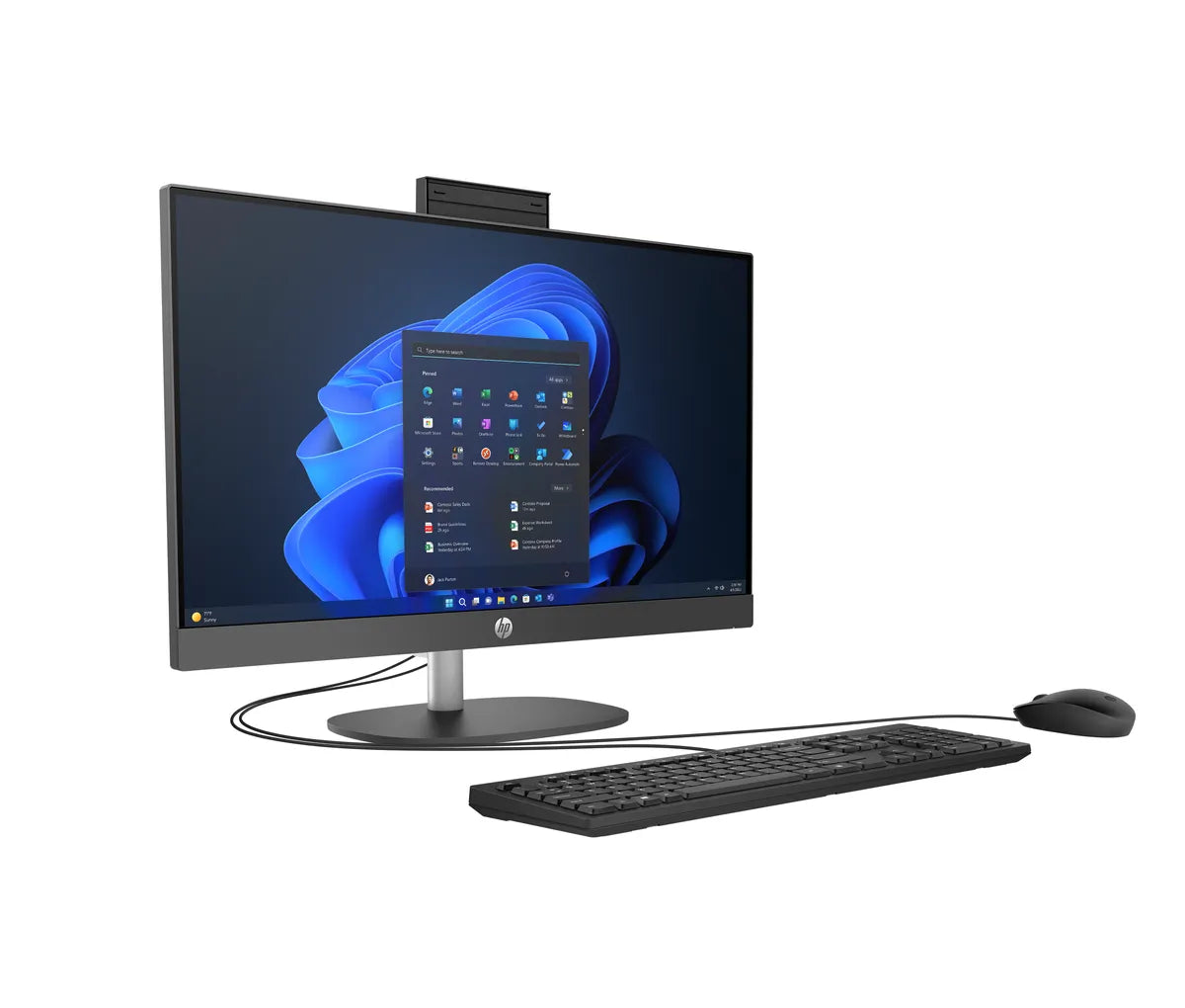 Computadora Todo en Uno HP ProOne 245 G10, 23.8" FHD, AMD Ryzen 3 7320U, Ram 8GB, 512SSD, Windows 11 Home