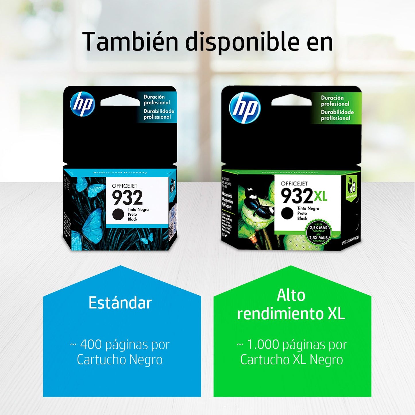 CN053AL Cartucho HP 932XL Negro Original, 1000 Páginas