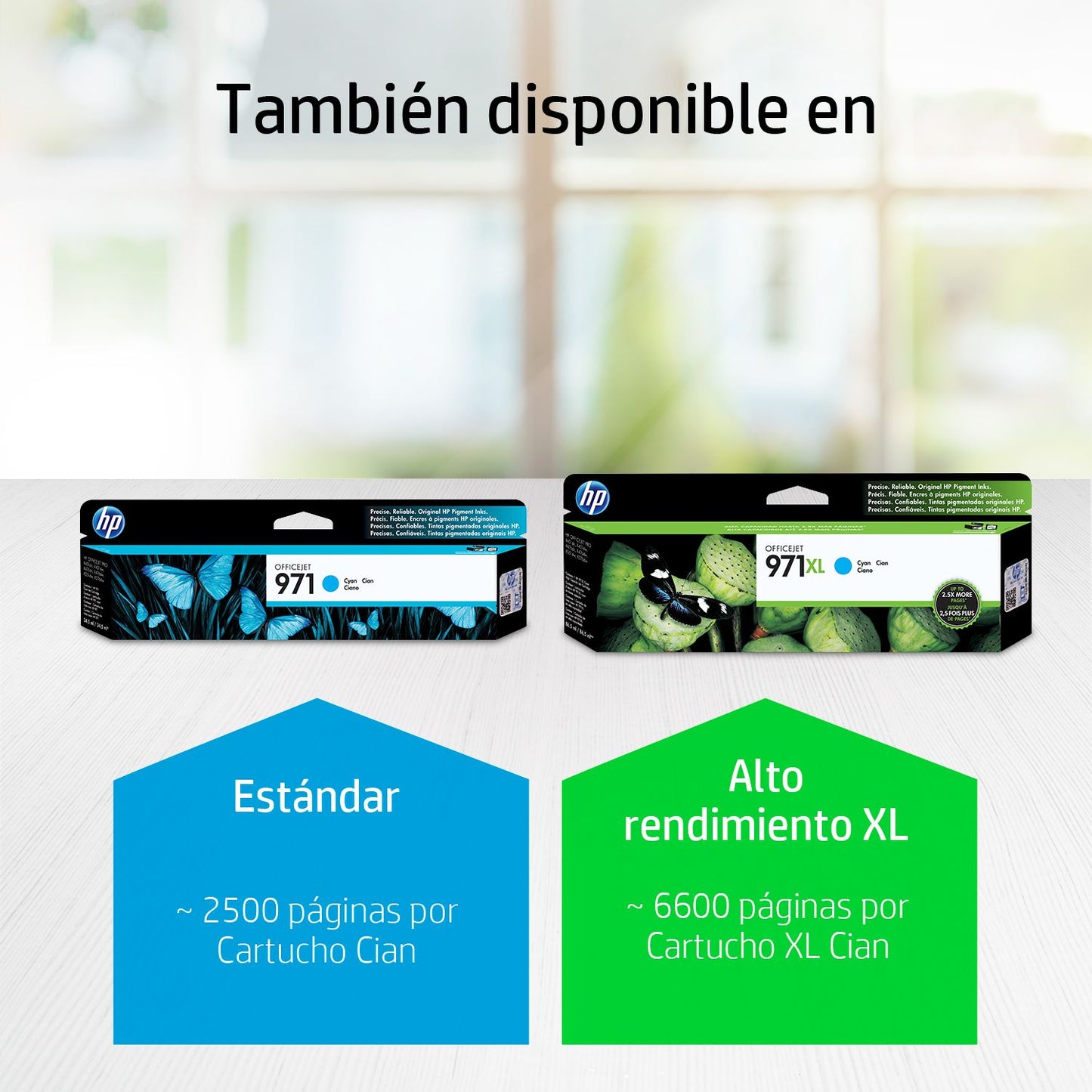 CN626AM Cartucho HP 971XL Cian Original, 6600 Páginas