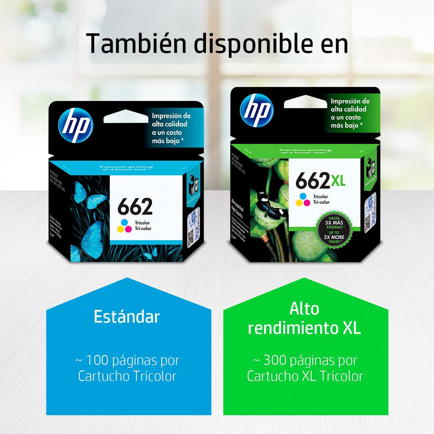 CZ106AL Cartucho HP 662XL Tricolor Original, 300 Páginas
