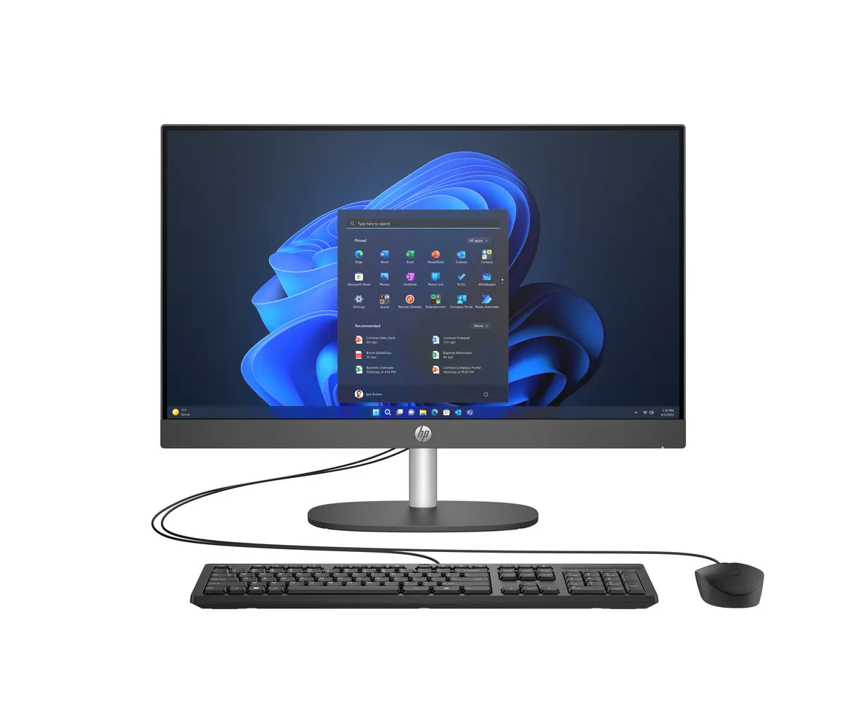Computadora Todo en Uno HP ProOne 245 G10, 23.8" FHD, AMD Ryzen5 7520U, RAM 8GB, 512GB SSD, Windows 11 Home