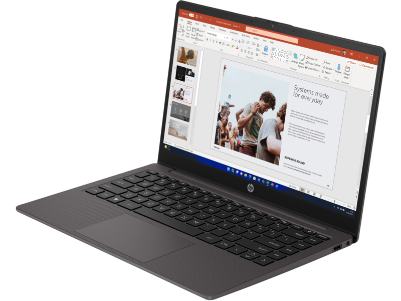 Laptop para hogar HP 245 G10, 14", AMD Ryzen 3 7320u, RAM 8GB, SSD 256GB, Windows 11 Home, 1 año de garantía en sitio
