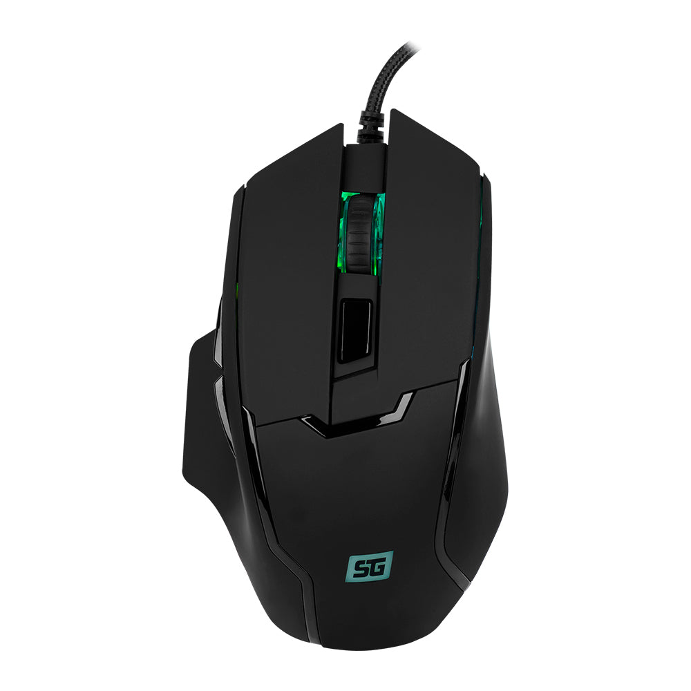 Mouse gamer MO-504 Vorago, Alámbrico, Negro