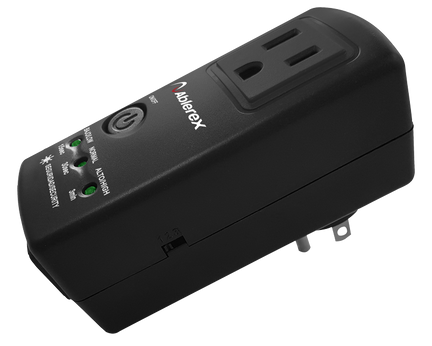 VICA Protector de voltaje VP-132, capacidad de 2500VA / 1800W, certificado NOM, indicadores LED, 1 toma, con Puerto RJ45