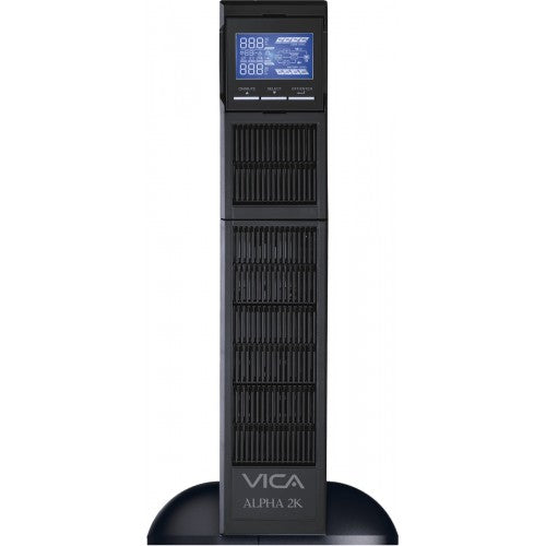 VICA UPS Online Alpha 3K, capacidad 3000VA / 3000W, Diseño Rack/Torre, doble conversión en línea con factor de potencia unitario y con Pantalla LCD