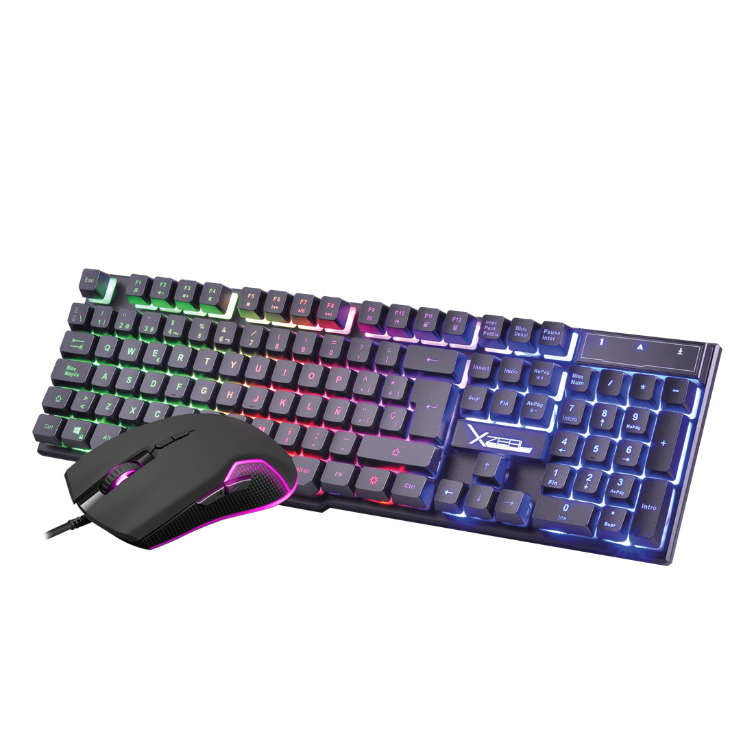 Kit gamer 2 en 1 teclado y mouse Xzeal