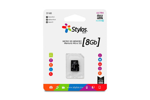 microSDHC Stylos de 8gb