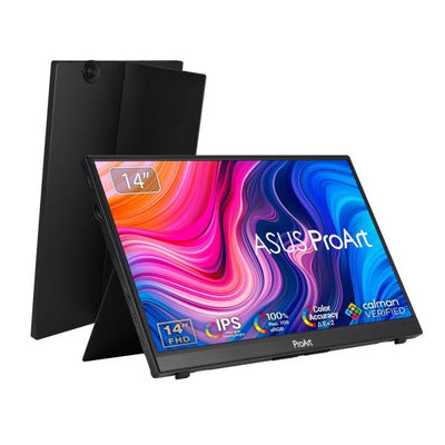 Monitor Portatil Asus Proart 14 FHD, SRGB, 5ms, USB-C, Micro HDMI