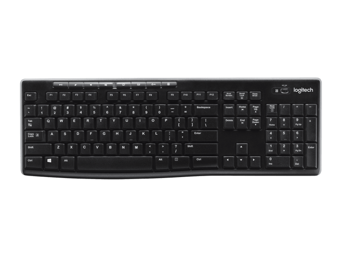 920-004426 Teclado Logitech K270, Inalámbrico, USB 2.0, Negro (Español)