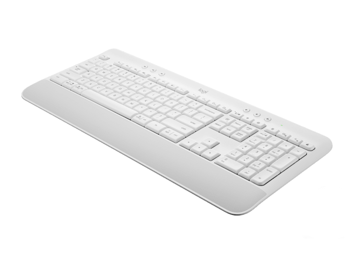 Teclado Signature K650 Logitech, Inalámbrico, Blanco crudo (Español)