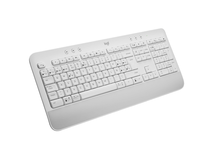 Teclado Signature K650 Logitech, Inalámbrico, Blanco crudo (Español)