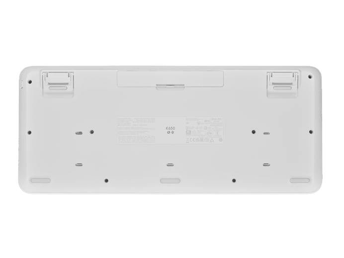 Teclado Signature K650 Logitech, Inalámbrico, Blanco crudo (Español)