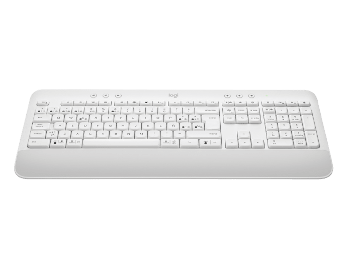 Teclado Signature K650 Logitech, Inalámbrico, Blanco crudo (Español)