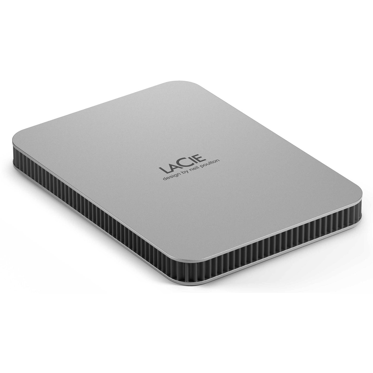 Disco Duro Externo Portátil, 2TB, USB 3.2 Type, USB-C, LaCie Mobile Drive, Windows & MacOS , Plateado Luna 2 Años de Garantia, Incluye Cable USB-C