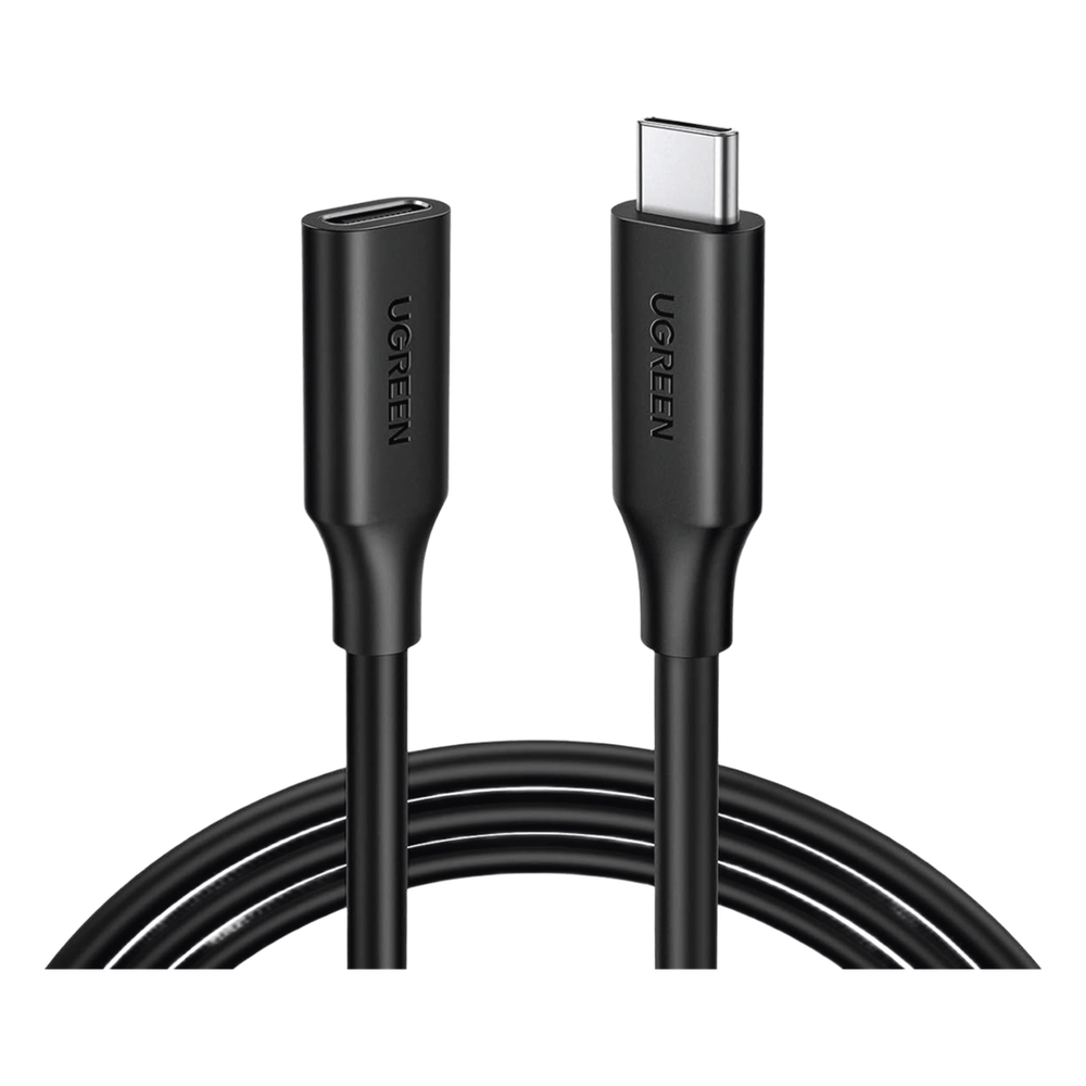 Extensor USB-C UGREEN 1m | USB 3.1 Gen 2 10Gbps | PD 100W | 4K@60Hz | Thunderbolt 3 | MacBook Pro iPad Pro Dell XPS | Macho a Hembra | TPE | SKU 10387