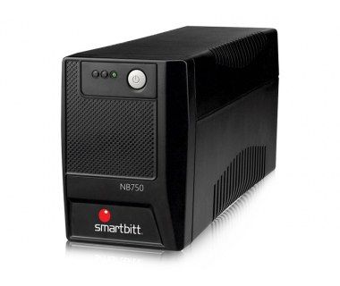 Smartbitt, No-Break SBNB750USB, 750 VA/ 375 Watts ,Puerto Usb para Monitoreo y Software, 6 Contactos