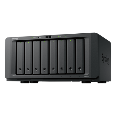 NAS Synology DS1825+ | 8 Bahías + Expansión a 18 | AMD Ryzen V1500B 4 Núcleos | 8GB DDR4 ECC hasta 32GB | 2×2.5GbE + PCIe 3.0 (10/25GbE) | M.2 NVMe Caché | Hasta 360TB | SMB Empresarial | SKU DS1825+