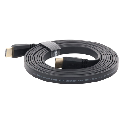 Cable HDMI 2.0 Plano UGREEN 50820 | 3m | 18Gbps | 4K@60Hz HDR | ARC | Triple Blindaje 30AWG | 4.0×11.5mm | Bajo Alfombra / Pared / Rendija | Apple TV Chromecast PS4 | SKU 50820