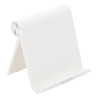 Soporte Escritorio Smartphone UGREEN 30285 | Blanco | Ajustable 0°-100° | 4''-7.9'' | ABS | Goma Antiarañazos | Plegable 96×85mm | DS cam / Videoconferencia / Videovigilancia | SKU 30285