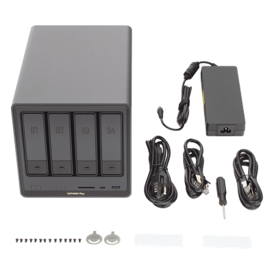 NAS UGREEN NASync DXP4800 Plus | Intel Pentium Gold 8505 5C Quick Sync | 10GbE + 2.5GbE | 4 Bahías SATA + 2×M.2 NVMe PCIe 4.0 | 8GB DDR5 64GB | Plex 4K | Lector SD HDMI | SKU 35260