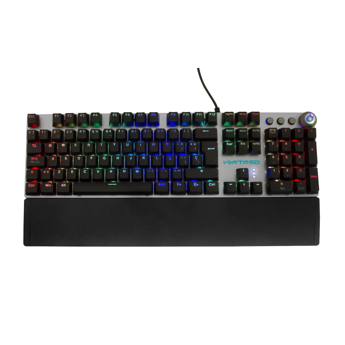 Teclado gaming Vortred Perfect Choice con descansamuñecas