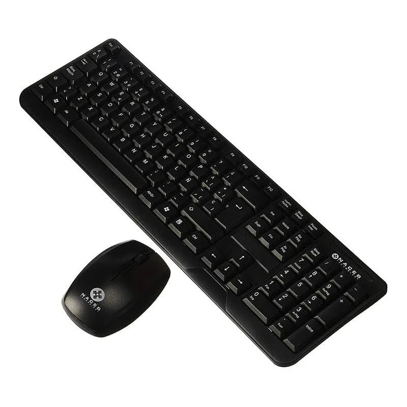Kit mouse y teclado STPKTM3B Stylos, Inalámbrico, Negro