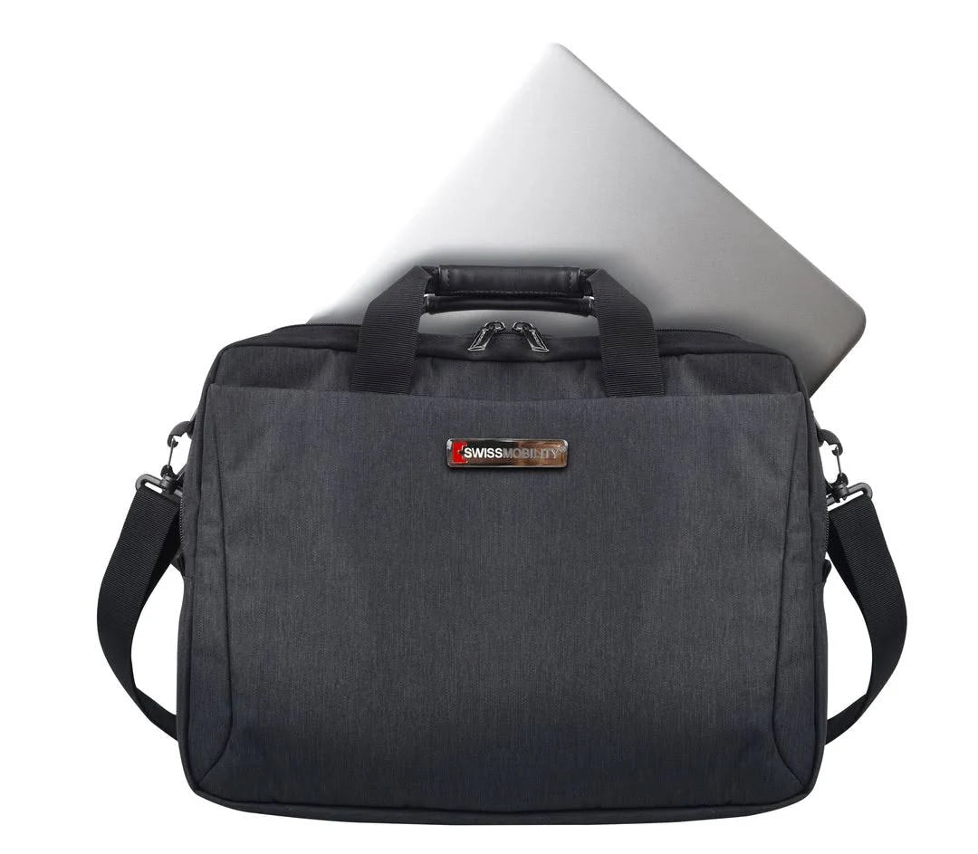 Maletin Swissmobility Para laptop de 15", Negro