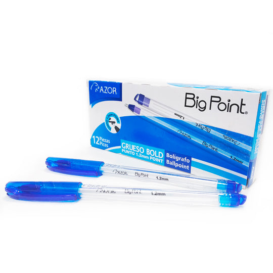 Bolígrafo grueso BIG POINT Azul 1.2 mm